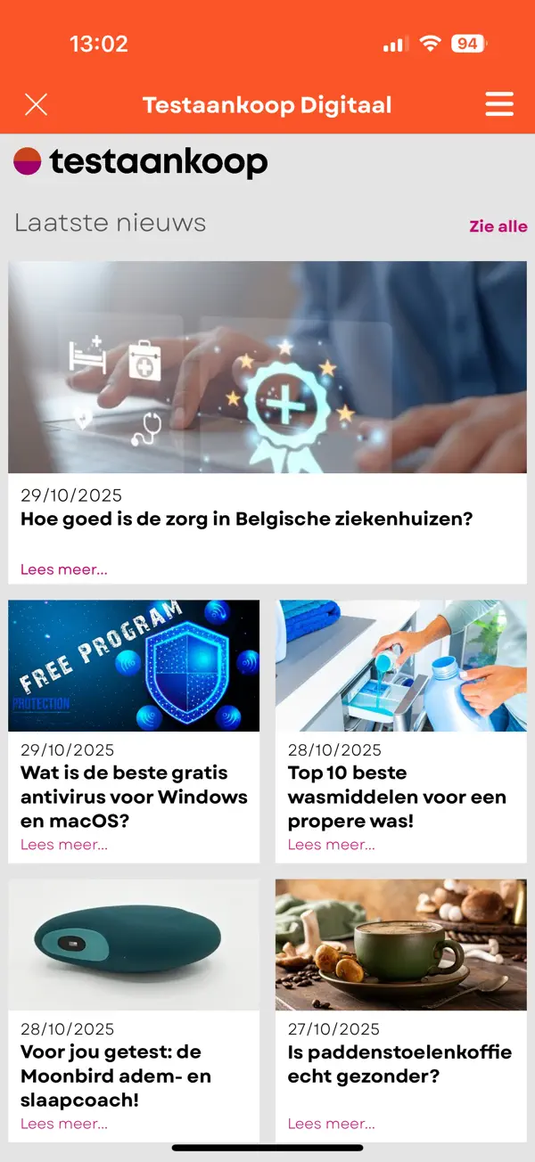 Screenshot #1 pour Testaankoop Digitaal