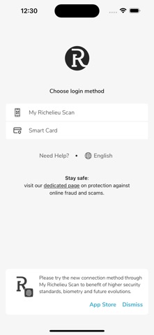 My Richelieu app screenshot