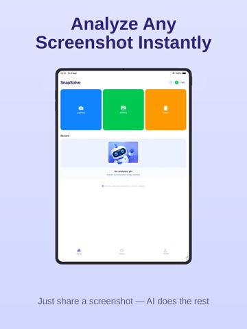SnapSolve: AI Error Fixer iPad screenshot