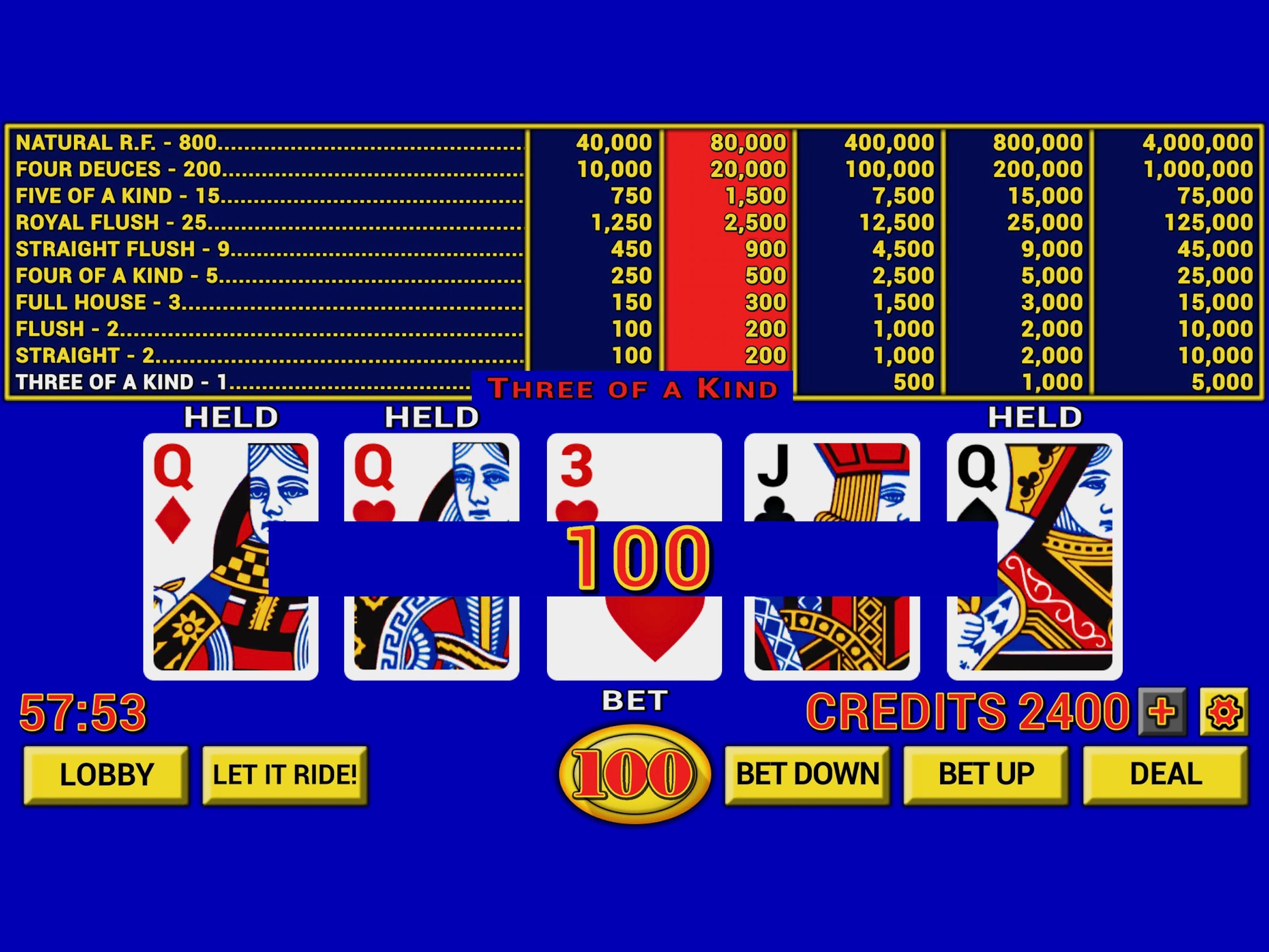 Video Poker Casino Classic screenshot 9