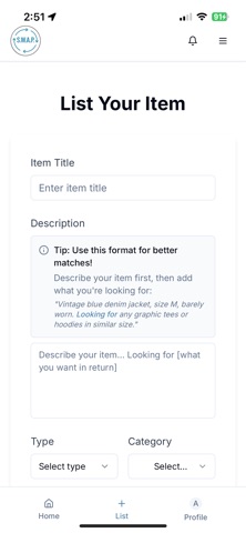 SWAP- Marketplace iPhone screenshot