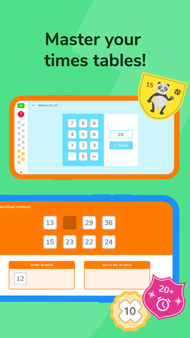 Screenshot #1 pour DoodleTables: Times Tables