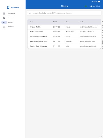 Invoice Maker: GST Billing iPad screenshot