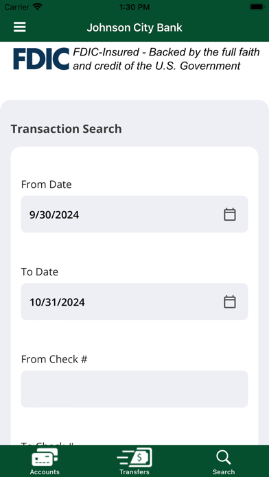 Johnson City Bank Mobile Screenshot
