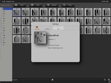 ChordProf iPad screenshot