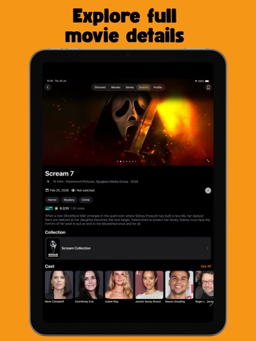 TV Time: Track Shows & Movie iPad screenshot