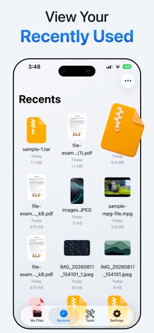 Zip - Unzip, rar, file opener Screenshot 5 of 6