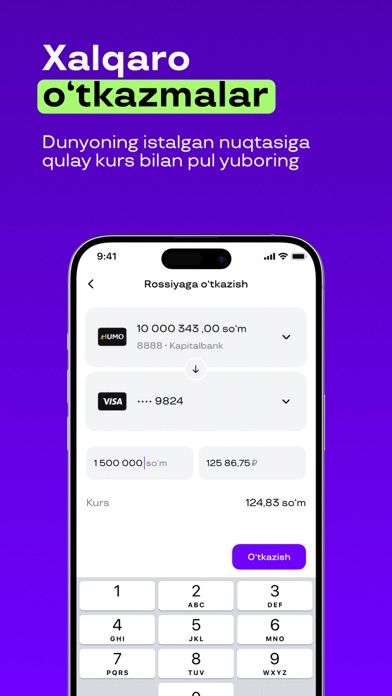 Screenshot #3 pour Uzum Bank onlayn: O'zbekiston