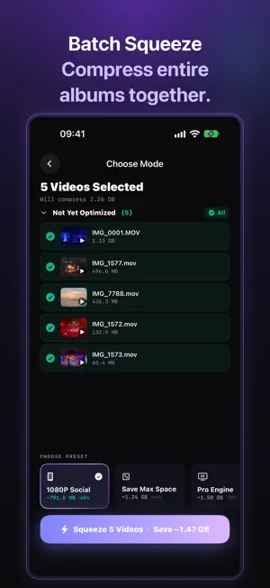 Squeezy: Compress Video 4K screenshot 4