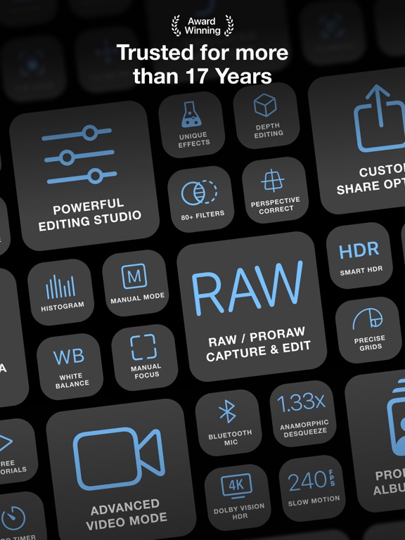 ProCamera. Raw+ Manual Camera App Store preview screenshot 19