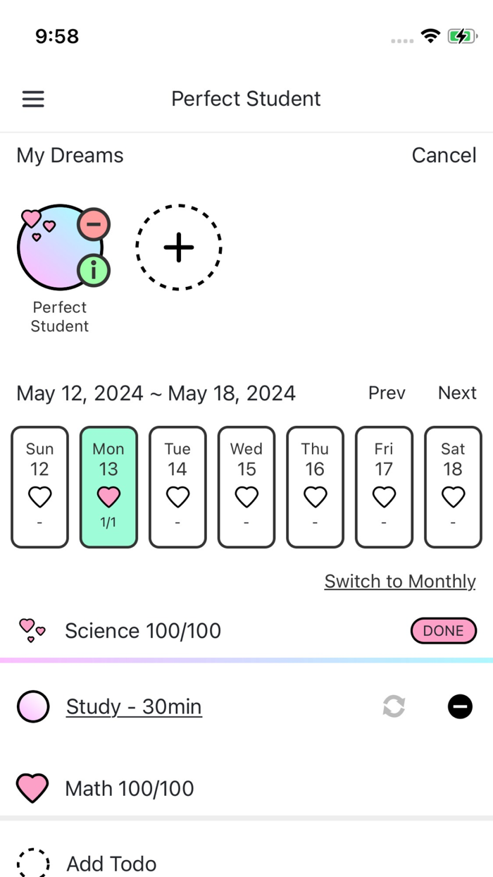 DreamStore To Do List