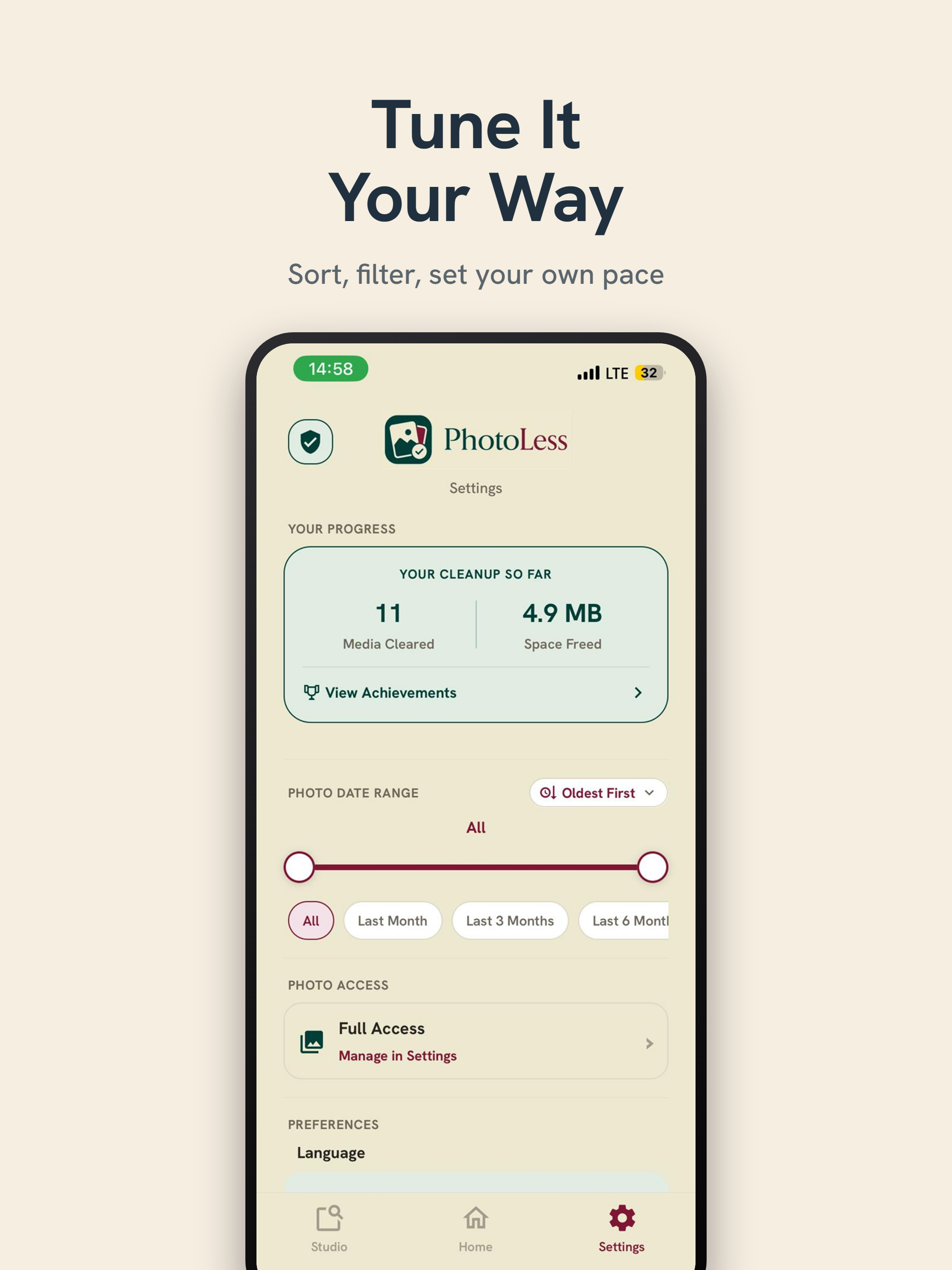 PhotoLess: Swipe Clean Photos screenshot 14