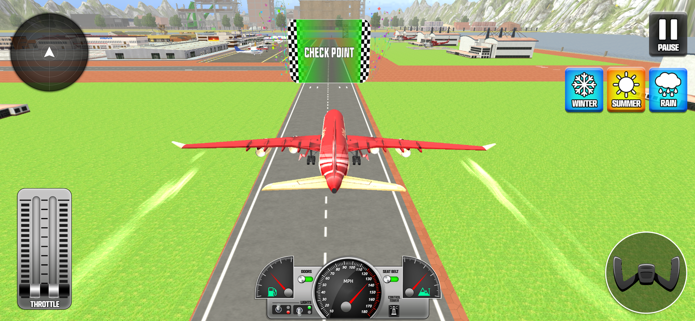Flight Simulator Pilot Game 3D screenshot 2
