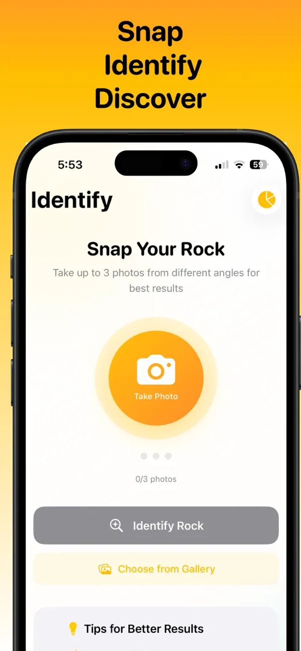 Screenshot #1 pour Rock Identifier: Rockly