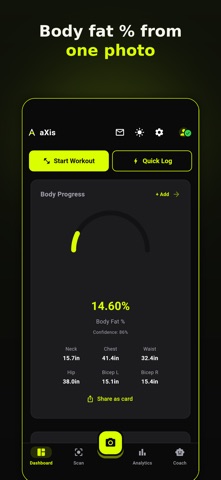 aXis: AI Body Fat Scanner Screenshot 1 of 7
