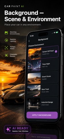 Car Paint AI: Redesign Custom iPhone screenshot