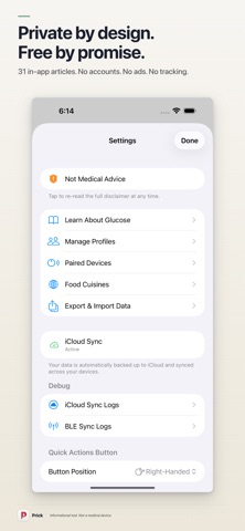Prick: Glucose & Food Diary screenshot
