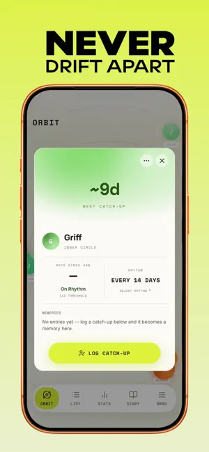 Orbit: Friendship Tracker screenshot 4