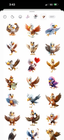 Gliding Eagle Stickers screenshot