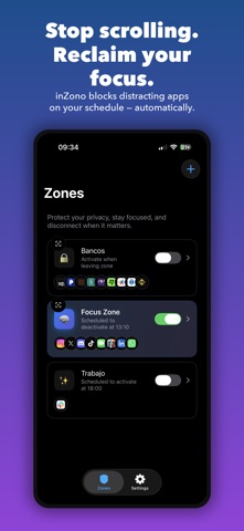 inZono: Focus & App Blocker Screenshot 1 of 6