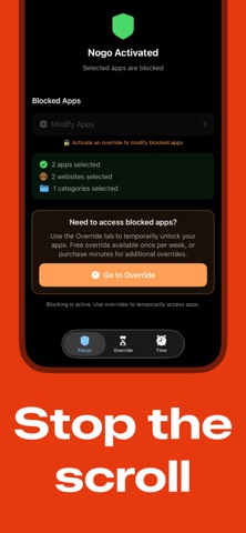 Nogo - App Restriction screenshot