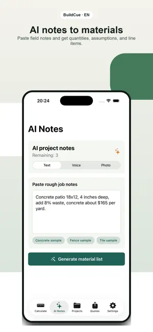 Material Estimator BuildCue screenshot 4