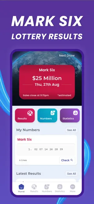 Mark Six 六合彩 Results: My Lotto screenshot 1