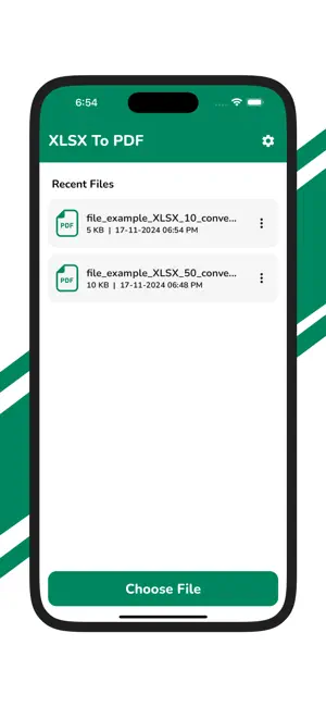 XLSX to PDF Converter screenshot 1