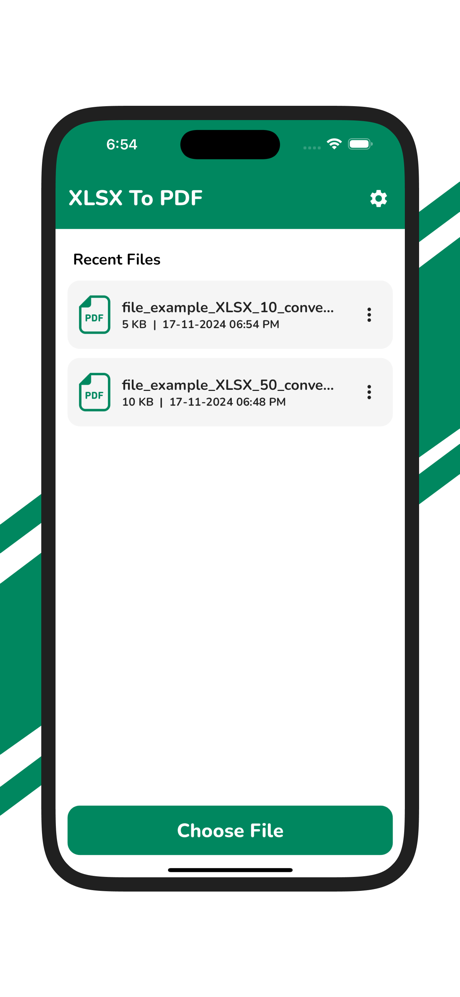 XLSX to PDF Converter screenshot 1