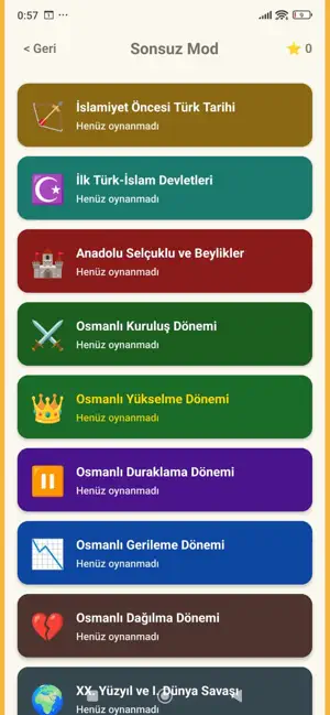 KPSS Tarih Oyunu iPhone screenshot 6