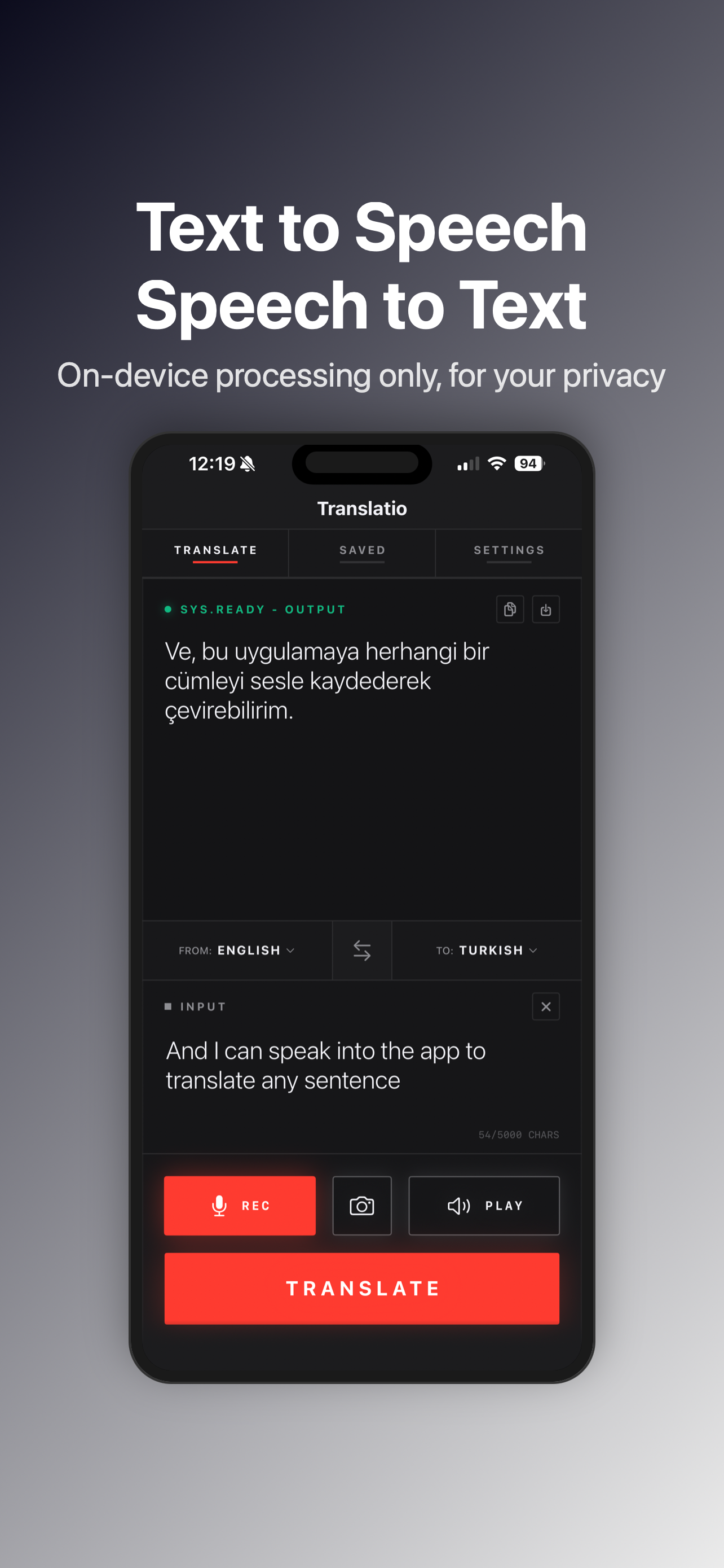 Translatio Local screenshot 2