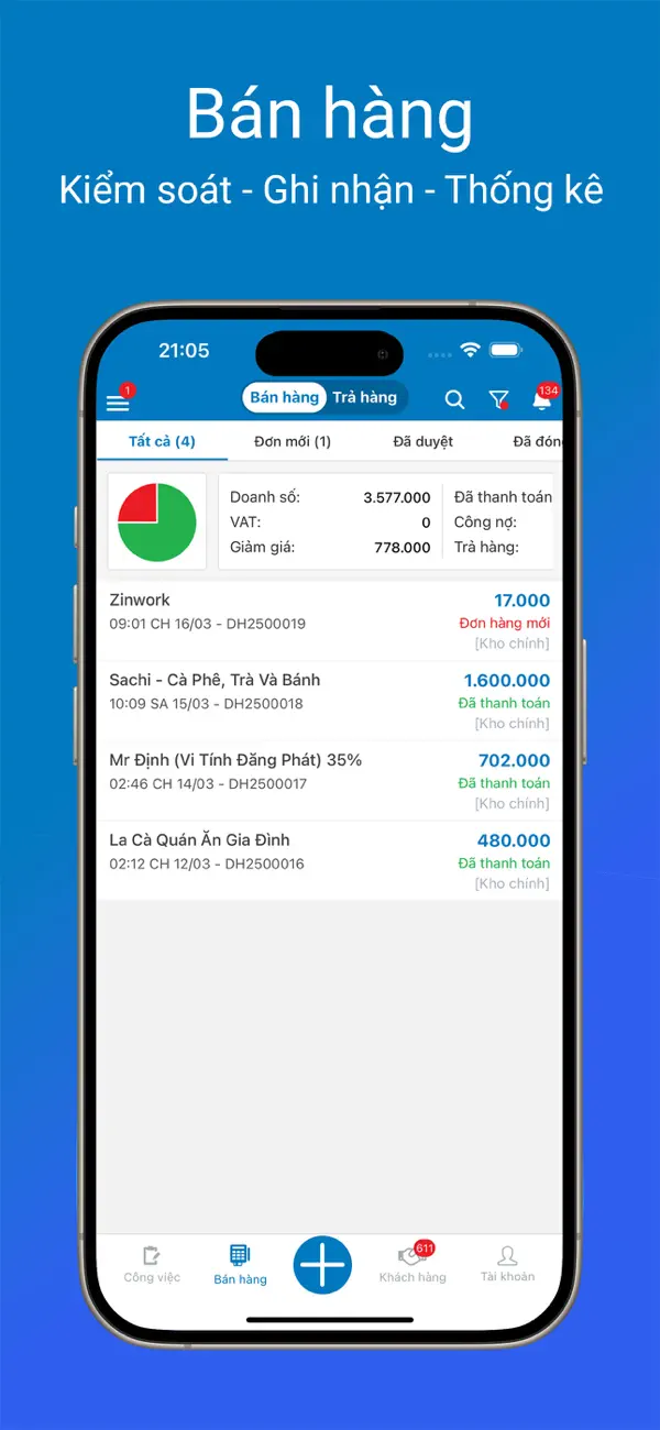 Screenshot #3 pour Zinwork - Quản lý công việc