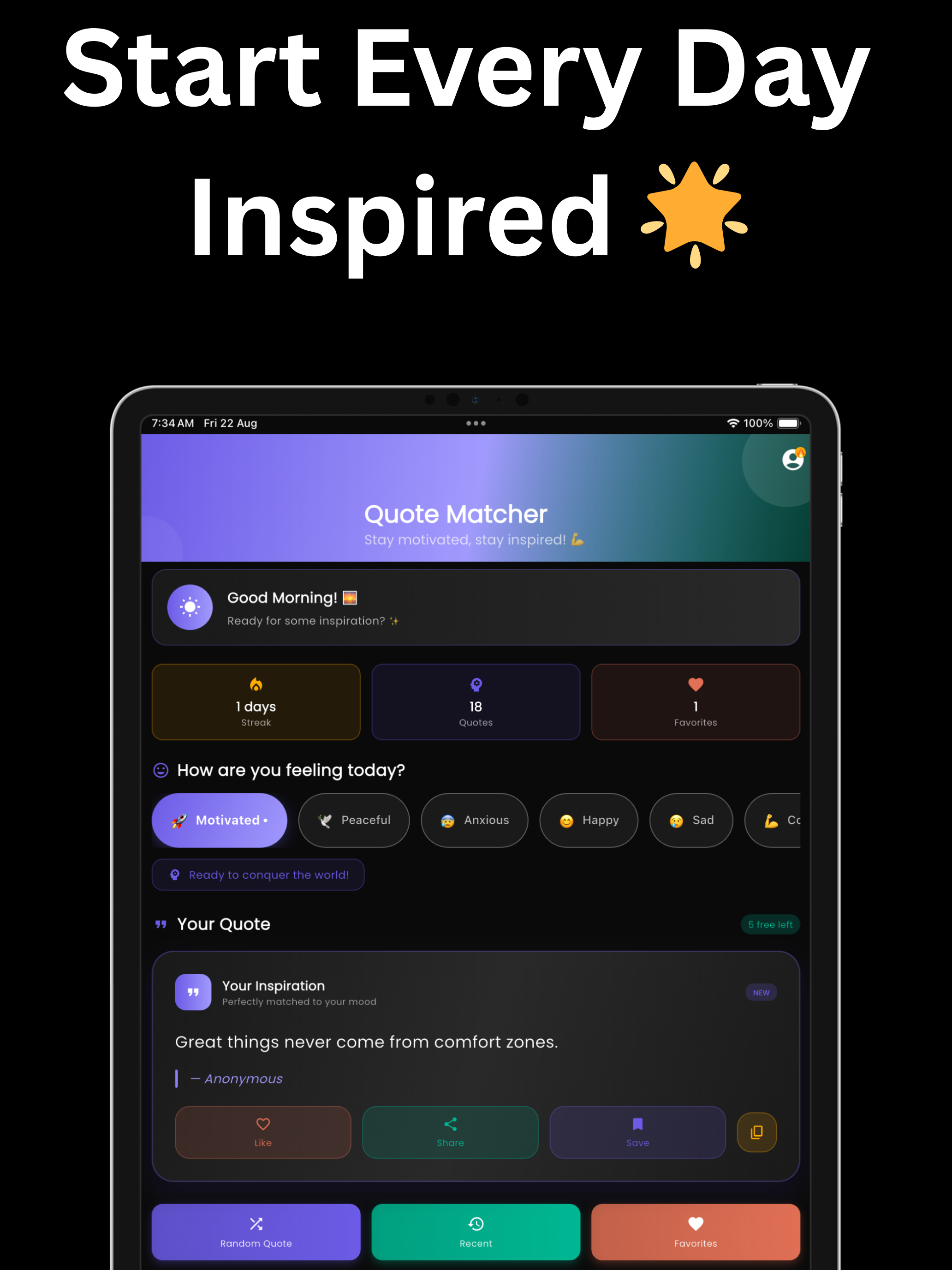 Motivation: Quote Matcher screenshot 5