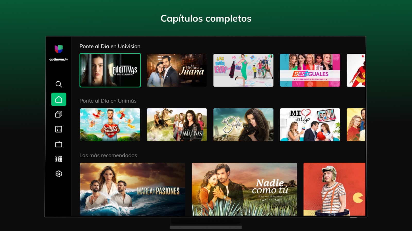 Univision App apple_tv screenshot 3