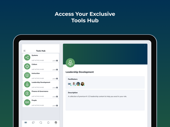 DA+ iPad screenshot 4 - Social Networking app
