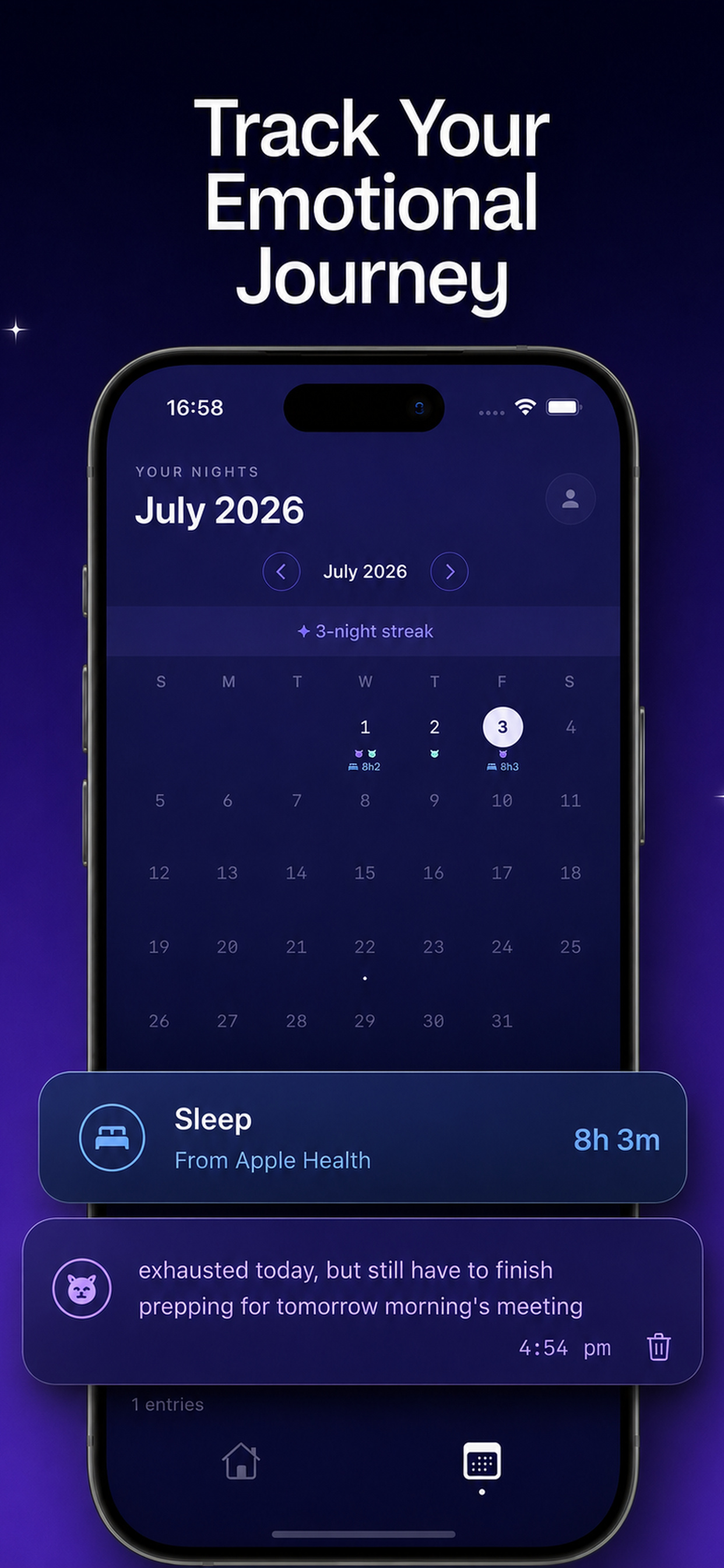 meow note: night journal screenshot 5