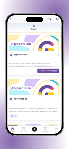 Gioia App iPhone screenshot