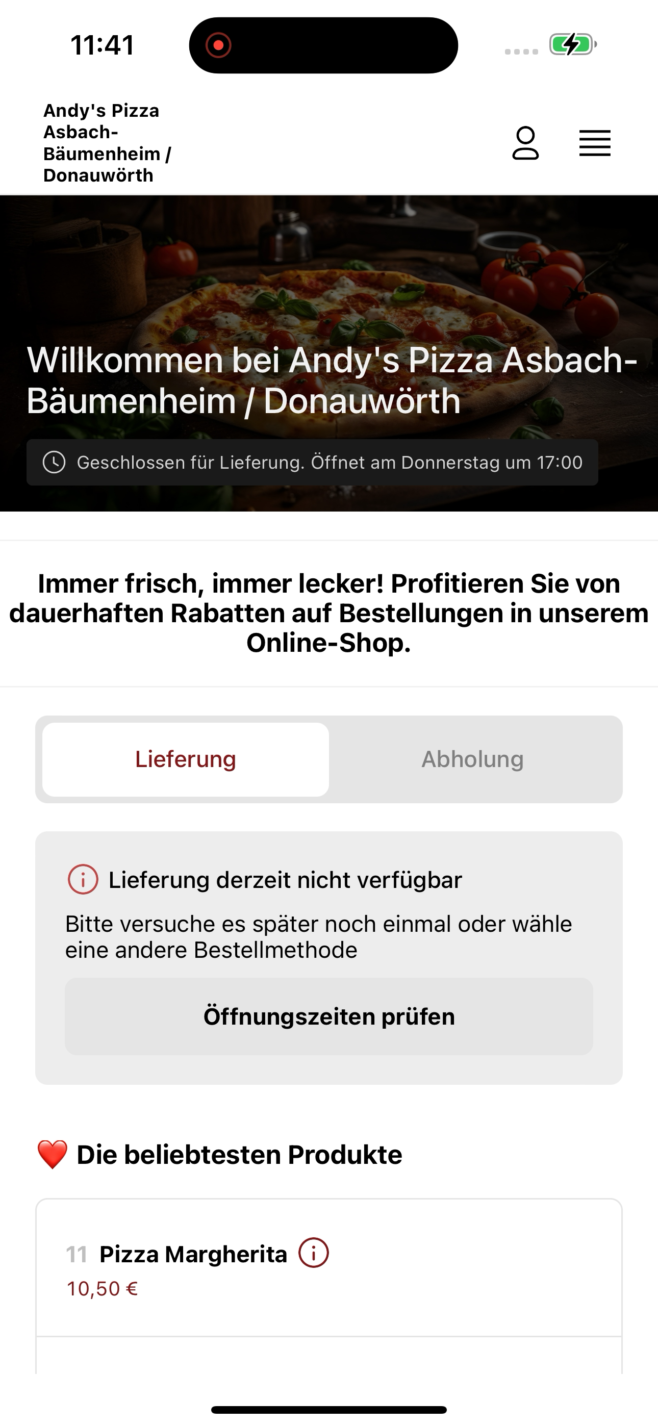 Andy's Pizza Asbach-Bäumenheim screenshot 6