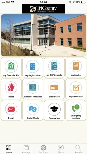 my.tctc.edu User Portal. screenshot 1