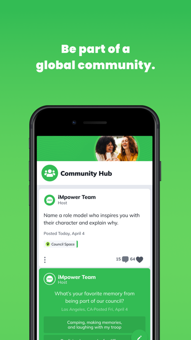 The iMpower App iPhone screenshot 3 - Social Networking app