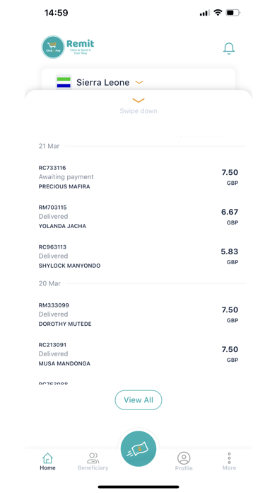 ClicknPay Remit Screenshot