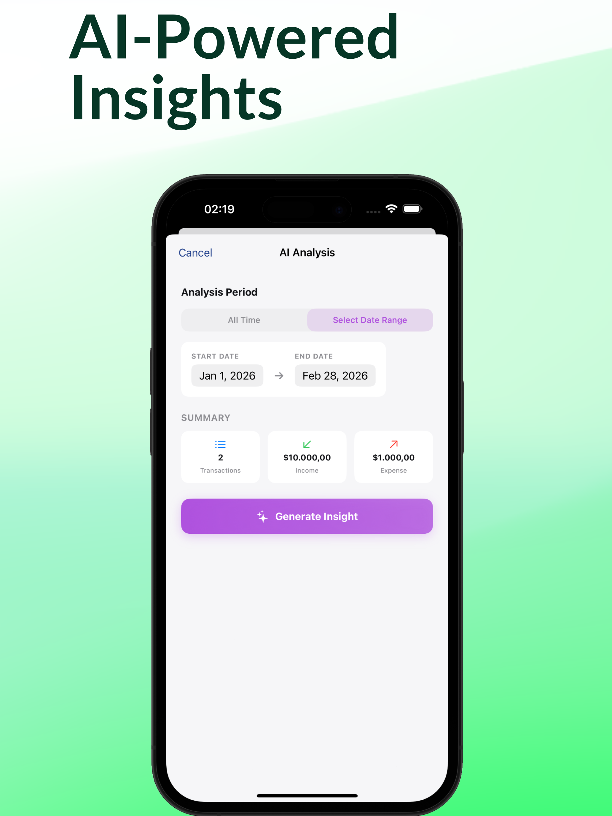 Spendex – AI Budget Tracker