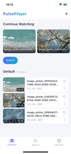 PulsePlayer - Video Player iPhone screenshot 1