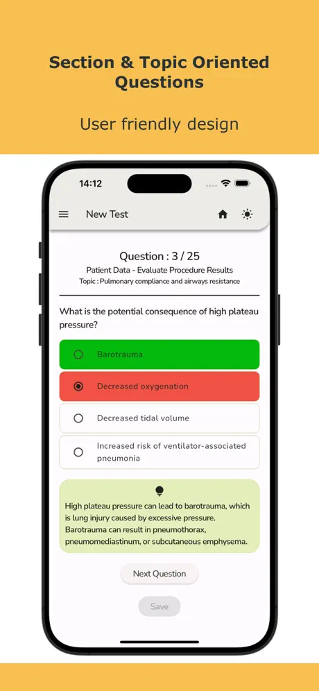 Respiratory Therapist Test Screenshot 1