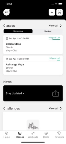 The Fitness Center at SSH screenshot