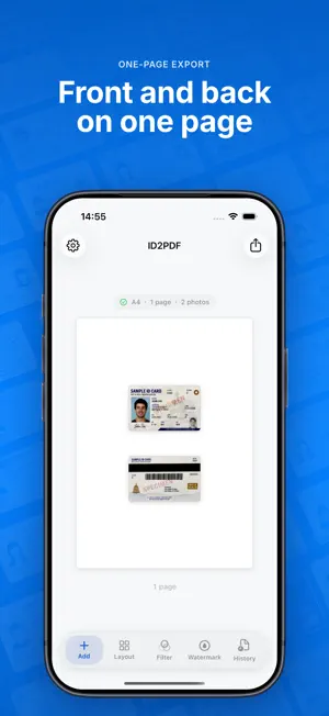 ID2PDF - ID & Doc Scanner screenshot 2