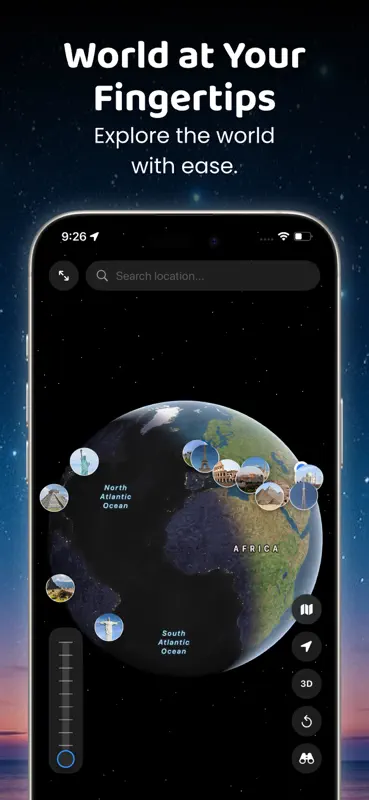 Globe 3D: Atlas y Mapa Mundial screenshot 7 of 9