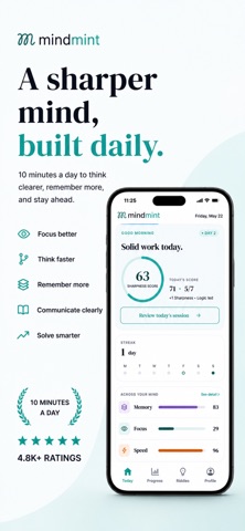 Mindmint: Daily Mind Workout screenshot