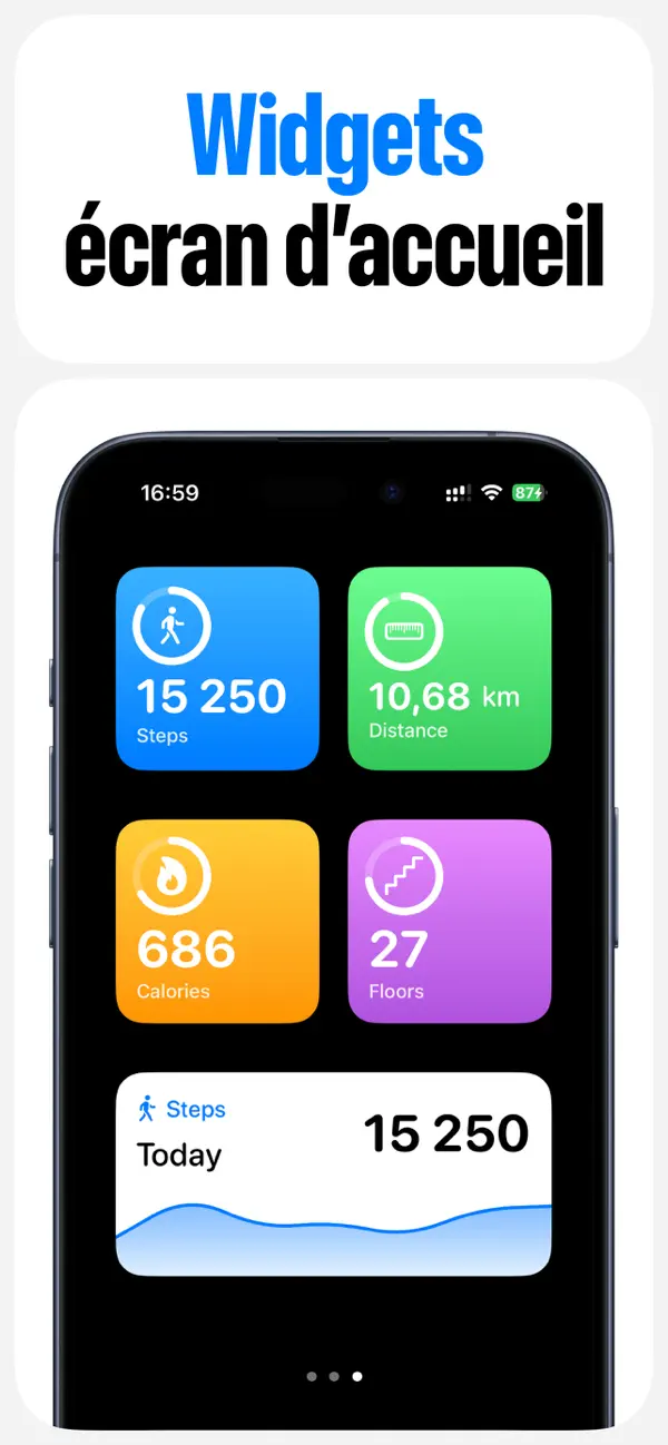 Screenshot #3 pour Marche à Pied Pédomètre StepGo