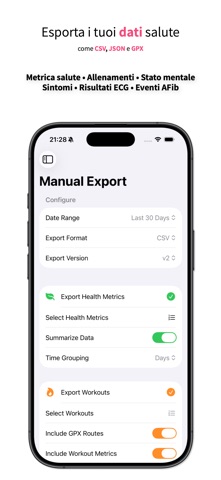 Health Auto Export - JSON+CSV screenshot 1